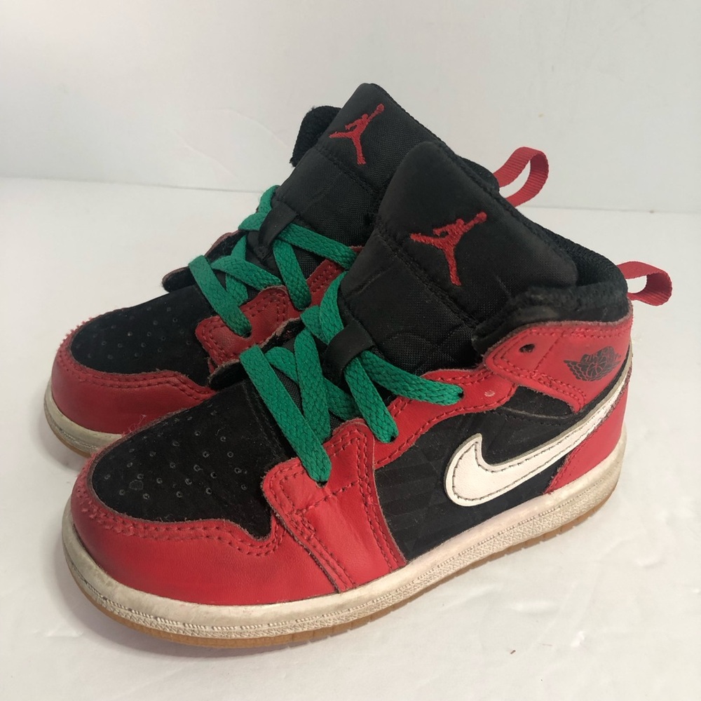 Nike Size 8c Jordan 1 Mid SE (TD) DQ8420 006 Holiday Edition. Limited Edition.